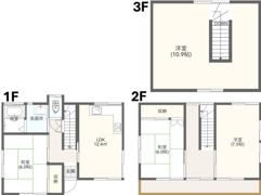 西武池袋線 狭山ヶ丘駅 3階建 築31年の間取り画像