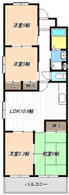 第3桔梗ハイツの間取り画像