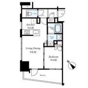 レーベン福岡天神 ONE TOWERの間取り画像