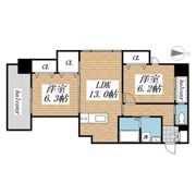 ハビテ下到津の間取り画像