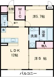 Grace iris(グレイスアイリス)の間取り画像