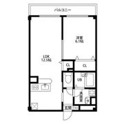 アンプルールフェール 六反の間取り画像