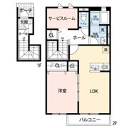 クレール 相生の間取り画像