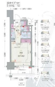 プレサンス名古屋駅前グランヴィルの間取り画像