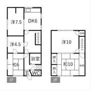 リノベーションハウス津島愛宕町(アタゴチョウ)【一戸建て】の間取り画像