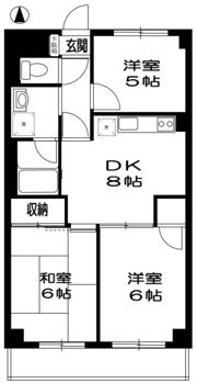 エレガンス三鷹の間取り画像