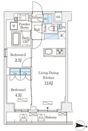 ラティエラ中野新井の間取り画像