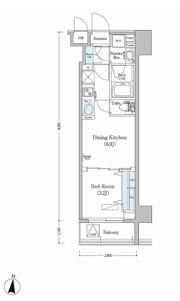 アーバネックス森下Ⅱの間取り画像