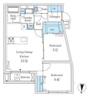 SOLASIAresidence亀戸の間取り画像