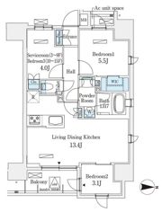 アヴァンカーサ町屋の間取り画像