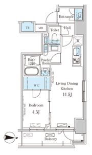 パークアクシス錦糸町WESTの間取り画像