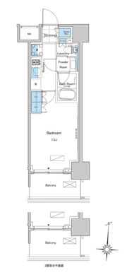 ルフォンプログレ清澄白河プレミアの間取り画像