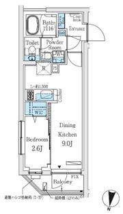 プライムブリス中野富士見町Ⅱの間取り画像