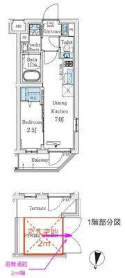 プライムブリス中野富士見町Ⅱの間取り画像