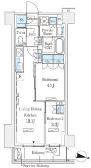 ロイヤルパークス赤羽サウスの間取り画像
