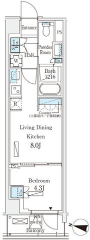 ロイヤルパークス赤羽サウスの間取り画像