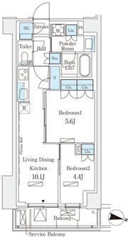 ロイヤルパークス赤羽サウスの間取り画像