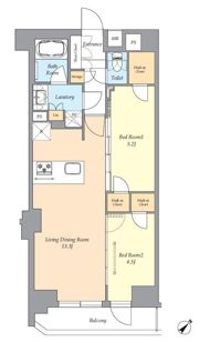 AIFLAT渋谷西原の間取り画像