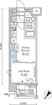 フルハウス赤羽の間取り画像