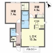 ヴィラ・グランデAの間取り画像