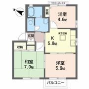 クレストコートAの間取り画像