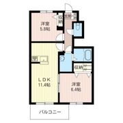 メゾン・ダルモニ Aの間取り画像