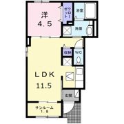 アプファールドⅠの間取り画像