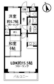 フローラ浦和の間取り画像