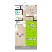 矢埜ハイツの間取り画像