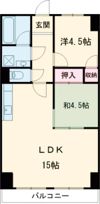 矢埜ハイツの間取り画像