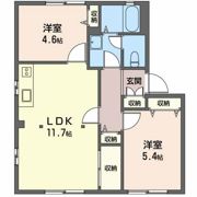 エスト山一Bの間取り画像