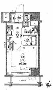 レア横濱鶴見中央弐番館の間取り画像