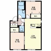 タウンズ碧Bの間取り画像