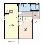 シャーメゾン シーマウス Aの間取り画像