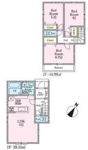 リナージュL 狭山笹井2丁目24－1期3号棟の間取り画像
