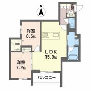 Avance東草深WESTの間取り画像