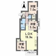 Avance東草深WESTの間取り画像