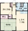 コーポ寺田の間取り画像