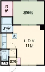 マンションあずま美原の間取り画像