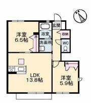 リブラン B棟の間取り画像