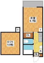 modern palazzo文教東の間取り画像