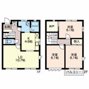 テラスミナミナガレ公園の間取り画像