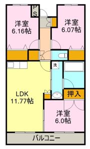 さくらプレイスの間取り画像