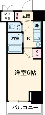 エステムコート神戸ハーバーランド前の間取り画像