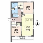 Ritmo Cucire（リズム・クチーレ）の間取り画像