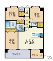 Eteruno（エテルノ）の間取り画像