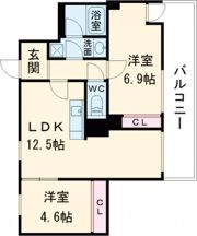 ウィステリア神戸湊川の間取り画像
