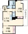 ウィステリア神戸湊川の間取り画像