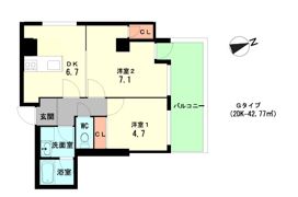ウィステリア神戸湊川の間取り画像