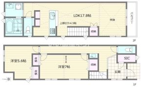 国立テラスハウスの間取り画像